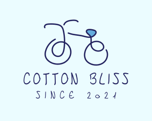 Blue Bicycle Bike  logo design