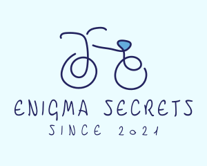 Blue Bicycle Bike  logo design