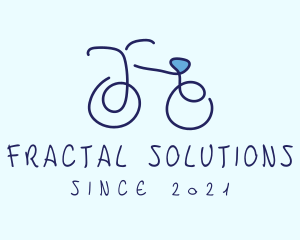 Blue Bicycle Bike  logo design