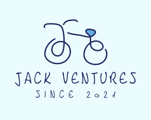 Blue Bicycle Bike  logo design