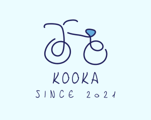 Blue Bicycle Bike  logo design