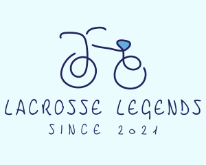 Blue Bicycle Bike  logo design