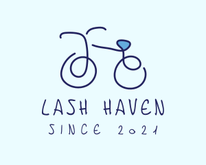 Blue Bicycle Bike  logo design