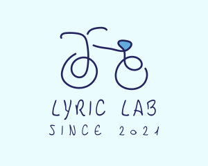 Blue Bicycle Bike  logo design