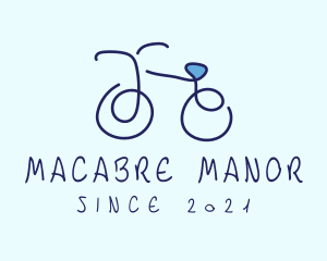 Blue Bicycle Bike  logo design