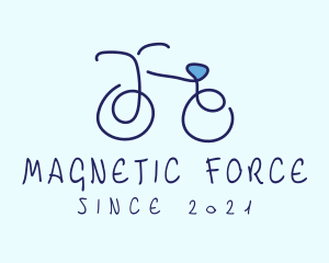 Blue Bicycle Bike  logo design