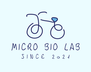 Blue Bicycle Bike  logo design