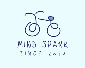 Blue Bicycle Bike  logo design