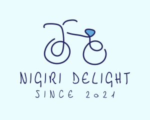 Blue Bicycle Bike  logo design