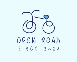 Blue Bicycle Bike  logo design