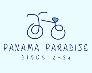 Blue Bicycle Bike  logo design