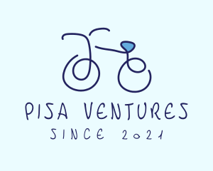 Blue Bicycle Bike  logo design