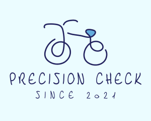 Blue Bicycle Bike  logo design