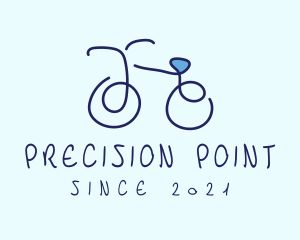 Blue Bicycle Bike  logo design