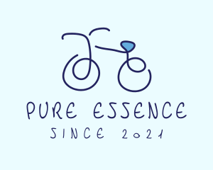 Blue Bicycle Bike  logo design