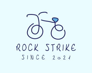 Blue Bicycle Bike  logo design