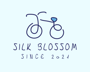 Blue Bicycle Bike  logo design