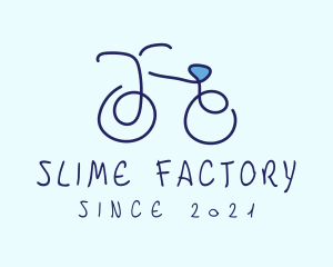 Blue Bicycle Bike  logo design