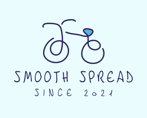 Blue Bicycle Bike  logo design