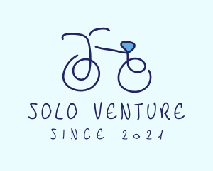 Blue Bicycle Bike  logo design