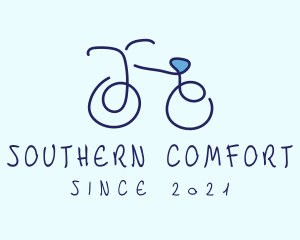 Blue Bicycle Bike  logo design