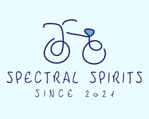 Blue Bicycle Bike  logo design