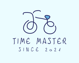 Blue Bicycle Bike  logo design