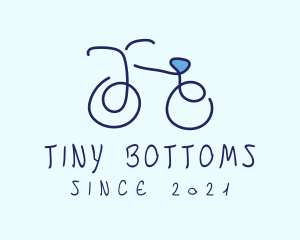 Blue Bicycle Bike  logo design