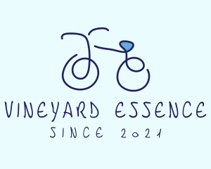 Blue Bicycle Bike  logo design