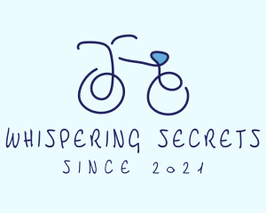 Blue Bicycle Bike  logo design