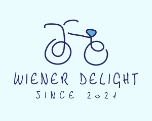 Blue Bicycle Bike  logo design