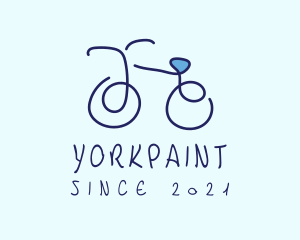 Blue Bicycle Bike  logo design