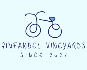 Blue Bicycle Bike  logo design