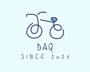 Art - Blue Bicycle Bike logo design