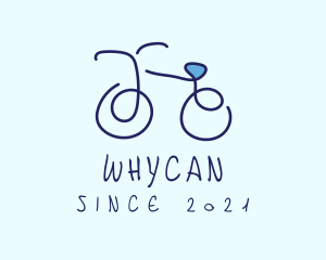 Bike Store - Blue Bicycle Bike logo design