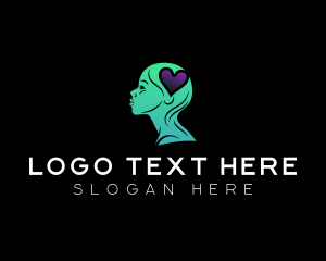 Iq - Love Mental Health Therapy logo design
