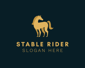 Luxury Horse Rider  logo design