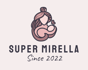 Breastfeeding - Mother & Baby Love logo design