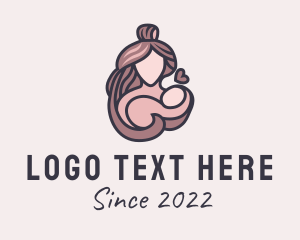 Breastfeed - Mother & Baby Love logo design