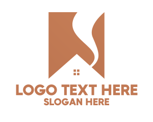Home Developer - Minimalist House Roof logo design