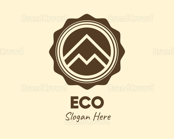 Outdoor Mountain Badge Logo