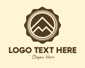 Trip - Outdoor Mountain Badge logo design