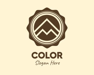 Outdoor Mountain Badge Logo