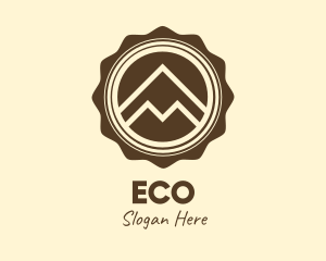 Outdoor Mountain Badge Logo