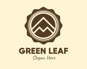 Outdoor Mountain Badge Logo