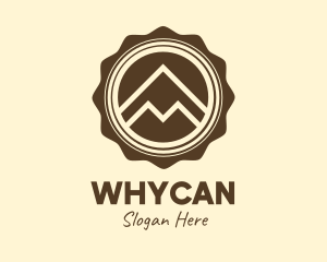 Camp - Outdoor Mountain Badge logo design