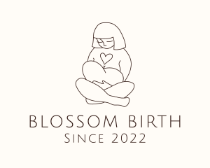 Obstetrics - Heart Mother Child logo design