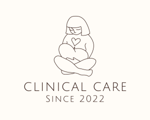 Heart Mother Child logo design