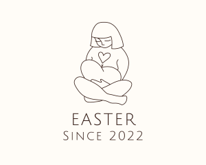 Maternity - Heart Mother Child logo design
