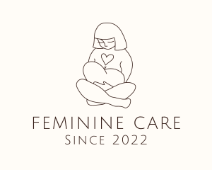 Gynecology - Heart Mother Child logo design